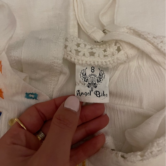 Flowy White Crop Top - Picture 2 of 2